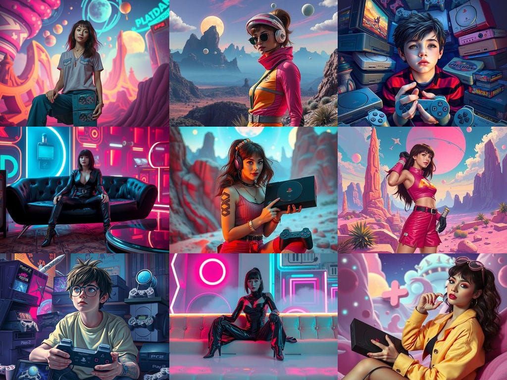 Surreal PS2 Magazine Ad: Early 2000s Aesthetic