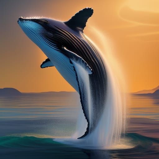 Hyperdetailed Crystalline Whale Concept Art in 8k