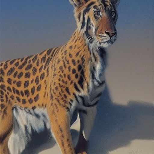 Animal Portrait in Oil Paint