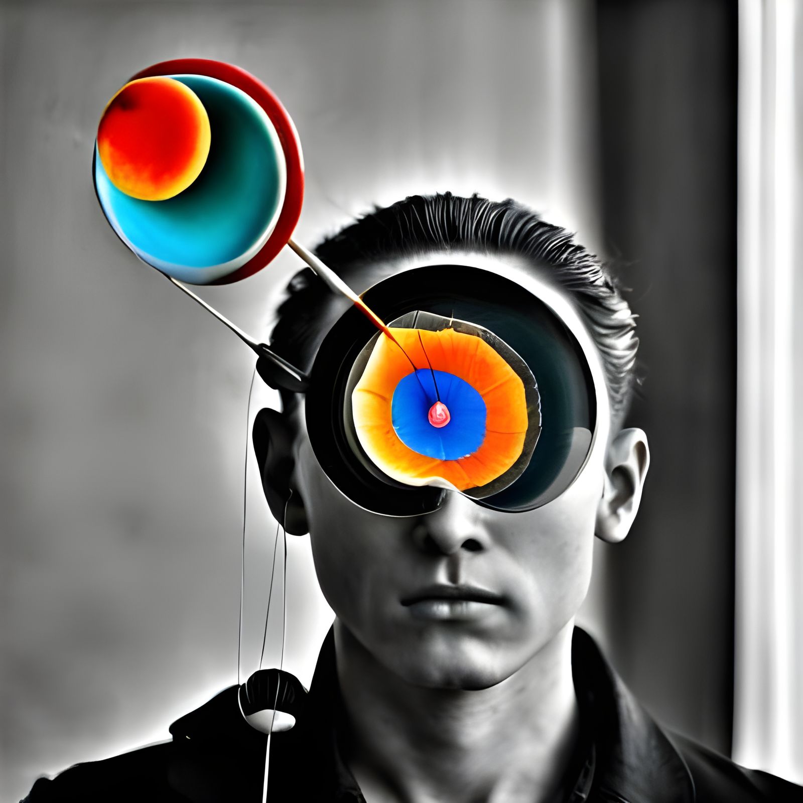 Celestial Abstract Art in Surrealist Style