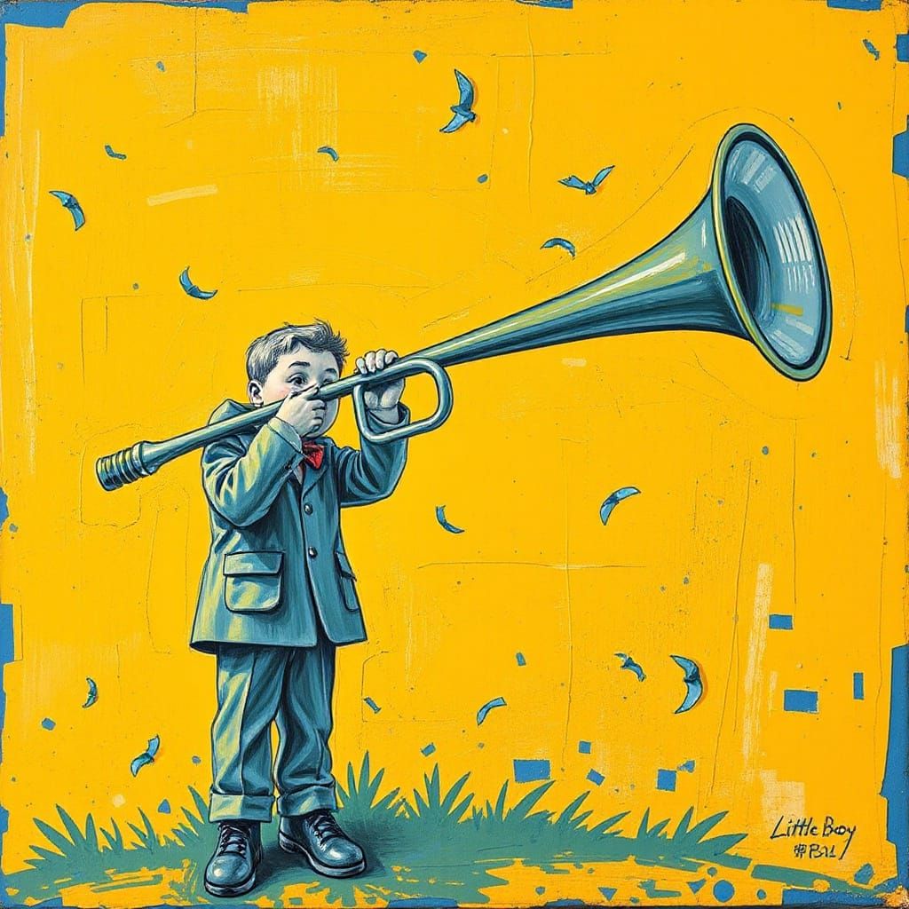 Little Boy Blue: A Nursery Rhyme Scene