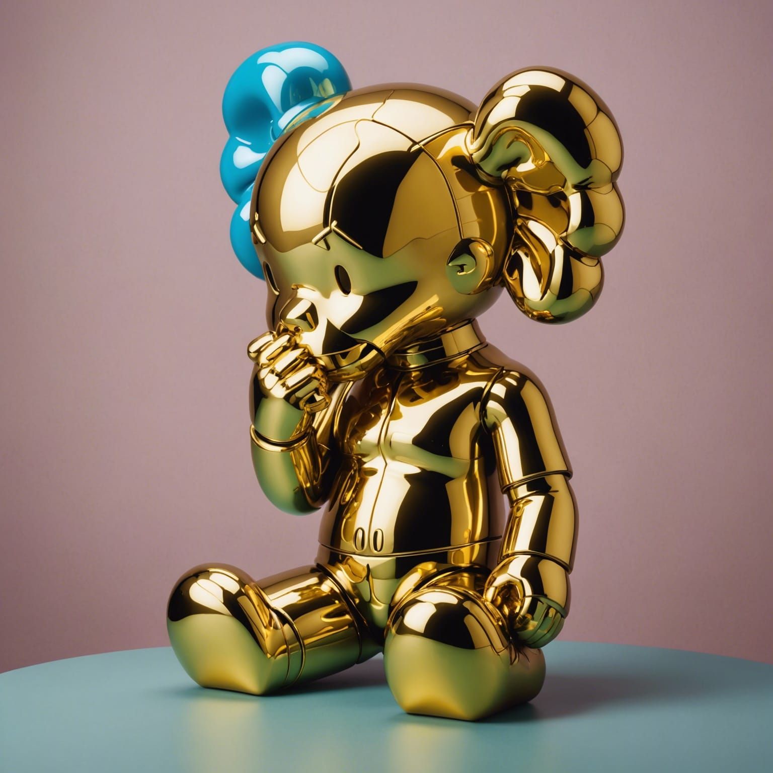 GOLD PORCELAIN KAWS
