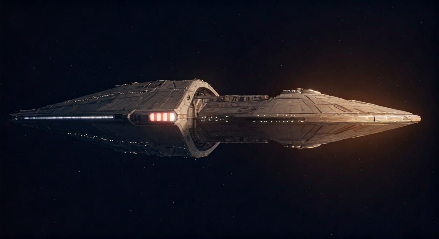 Majestic Star Cruiser in Cinematic Lighting