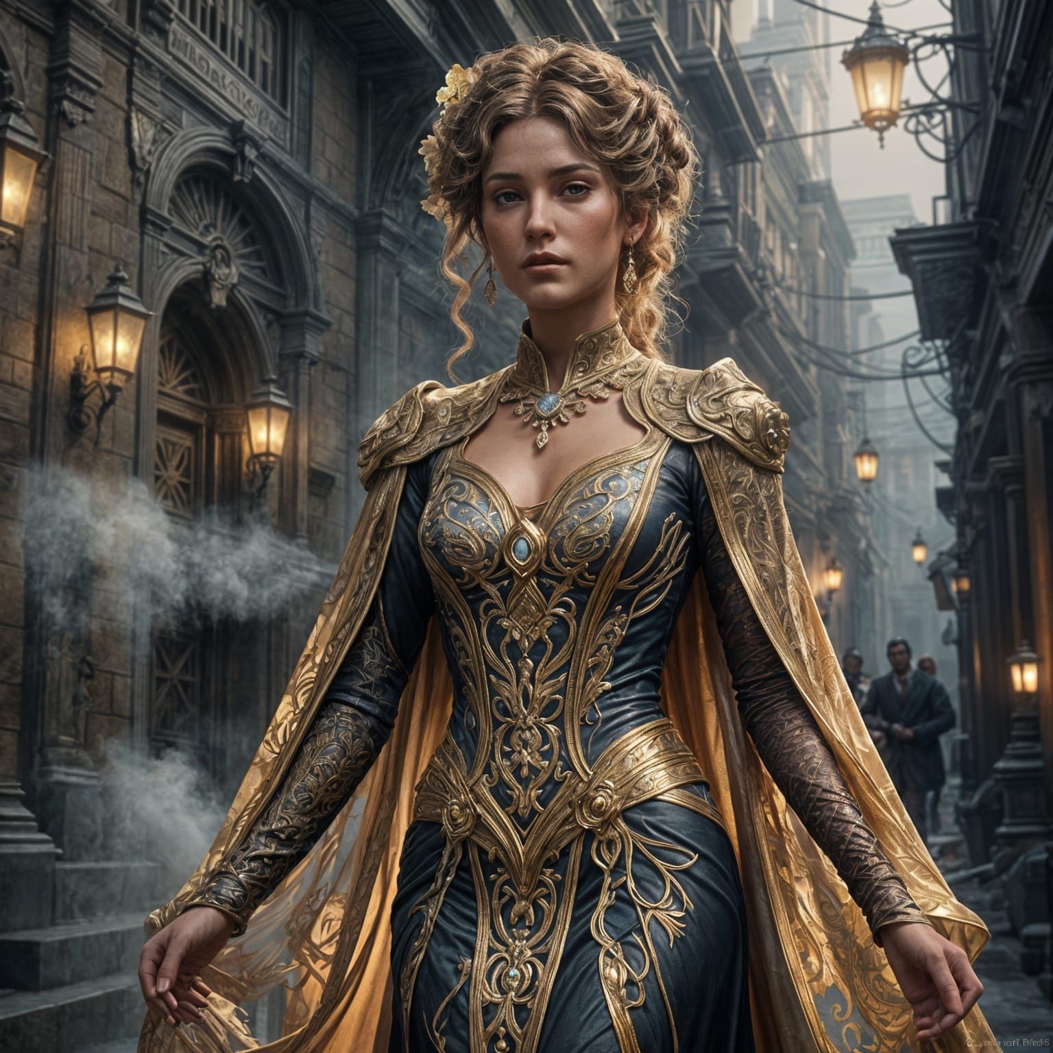 Temptress Concept Art in Hyperreal Style