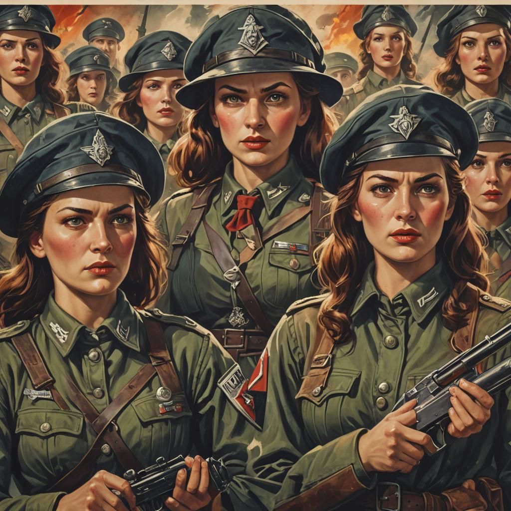 German world war 2 recruitment poster for witch wars female ...