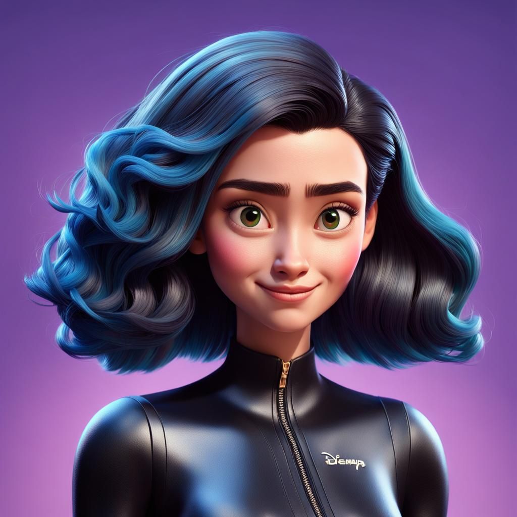 Young Woman's Face in Ecstasy: 3D Digital Art