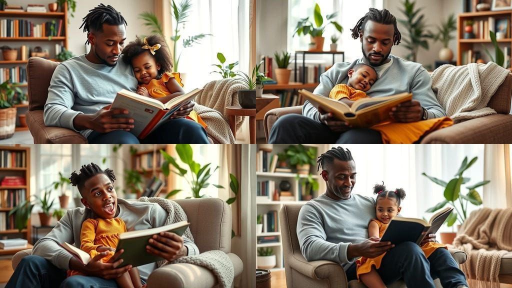 Father and Daughter Reading: A Moment of Love