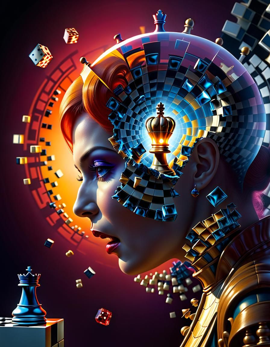 Surreal Chess Anatomy in Cosmic Fragmentation