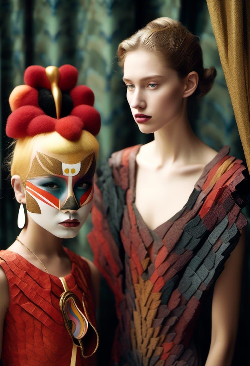 Golden Abstract Cycles: Detailed Matte Painting in 8k