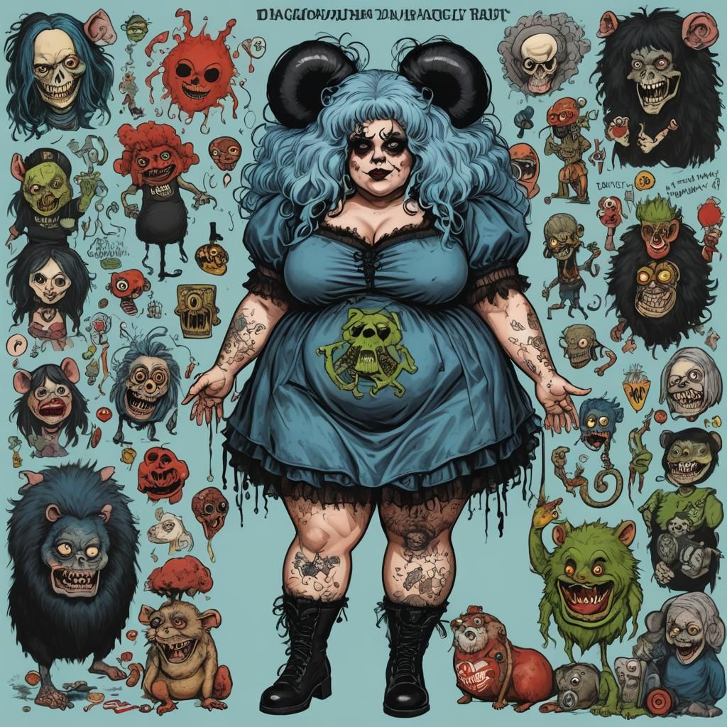 Gothic Enchantress and Jaguar Ninja in Retro Style