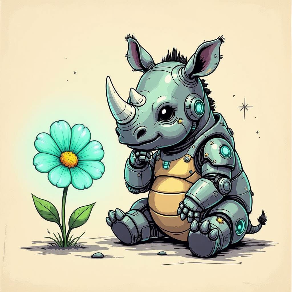 Cyborg Rhinoceros