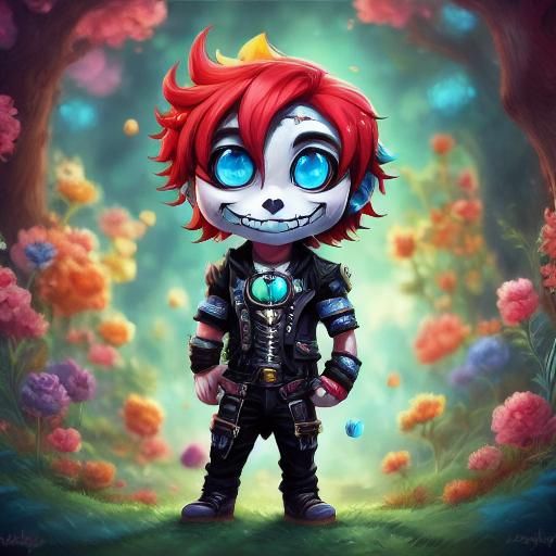 Chibi Danse Macabre Skeleton Magician