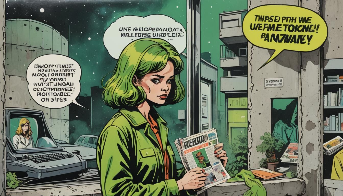 Chernobyl Window: Retrofuturistic Comic Book Art