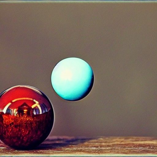 Ethereal Crystal Ball Reveals Future Visions