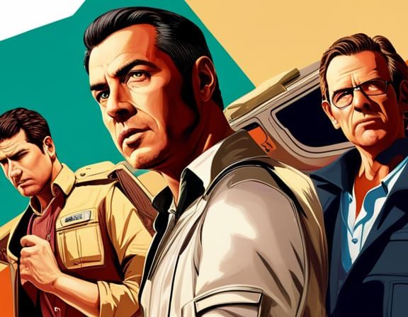 The A-Team in Hyperrealistic Splash Art