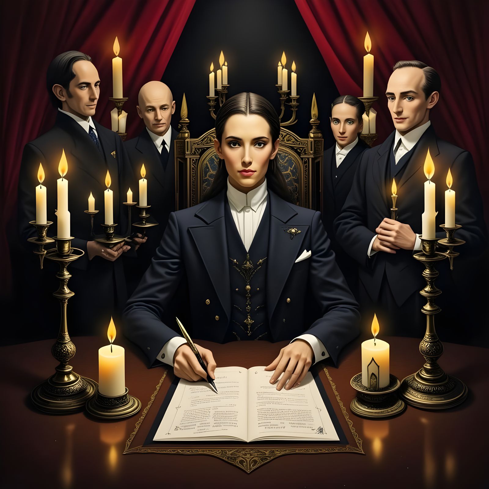 Surreal Origami Piece Depicts Historic Peace Treaty Signing