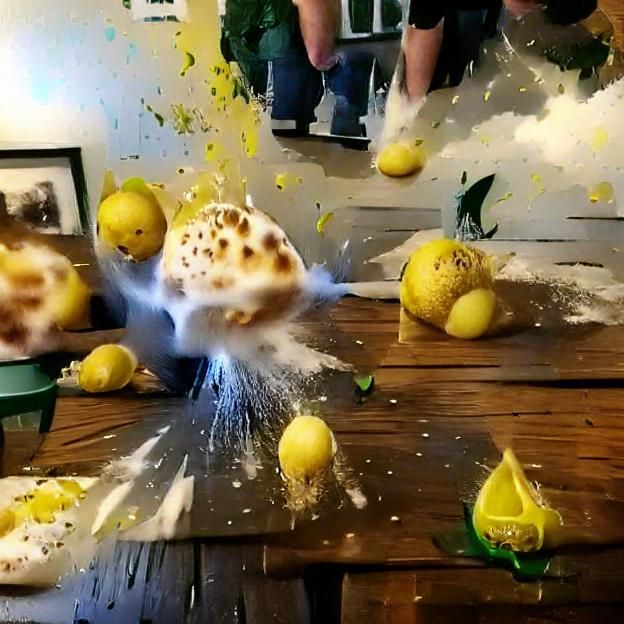 Lemon Explosion: A Moment Frozen in Time