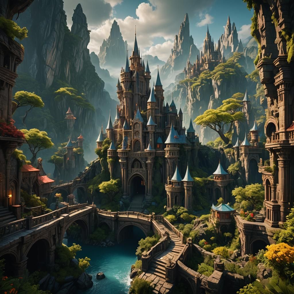 Fantastical Matte Painting of Future Days