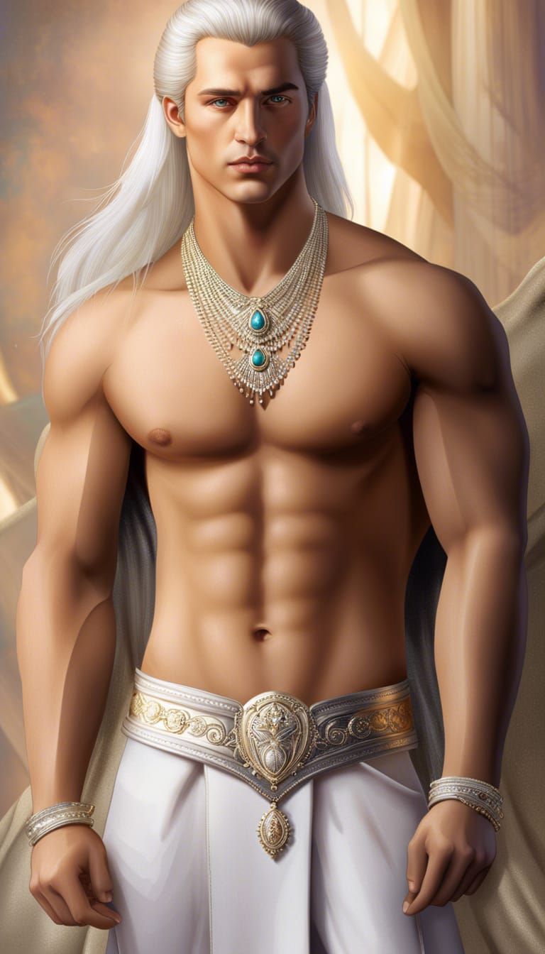 Handsome Young Man with Heterochromatic Eyes