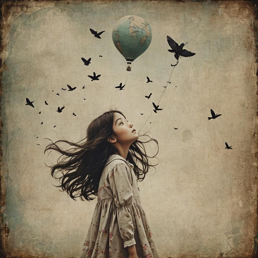 When she was just a girl, she expected the world
But it flew away from her reach