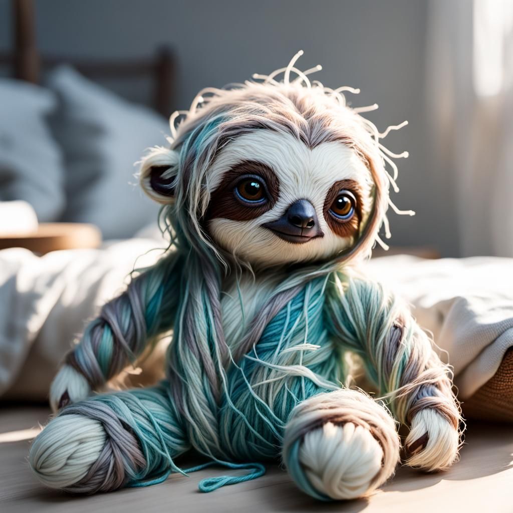 Yarn Baby Sloth Binky!