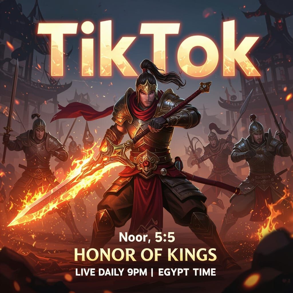 Heroic Honor of Kings Warrior in Fiery Battle