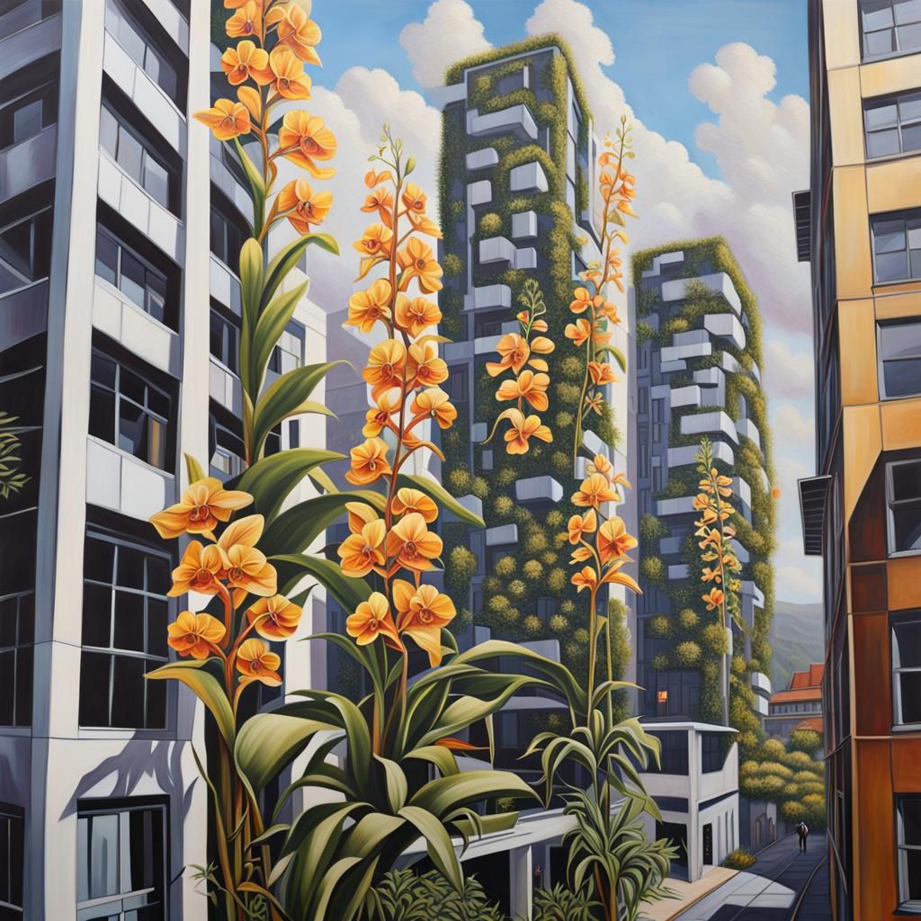 Orchids Bloom in Dystopian Urban Canyons