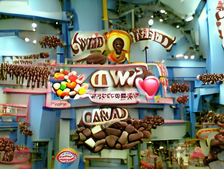 Sweet Candy and Chocolate World
