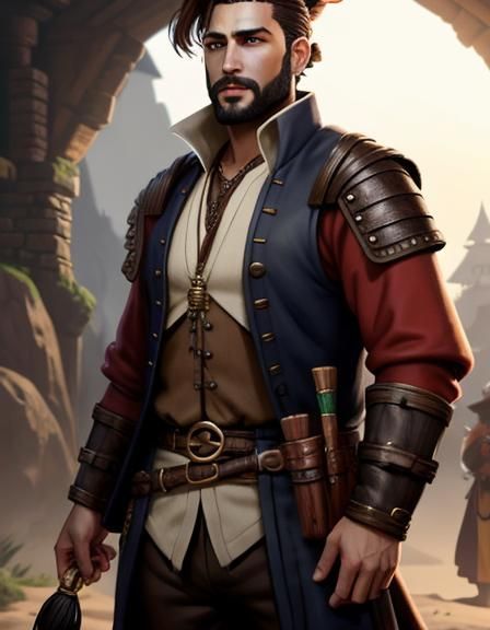 Fantasy Traders in Dungeons and Dragons Style