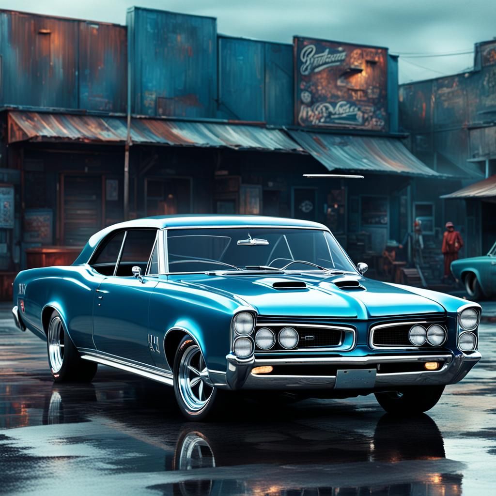 Custom 1966 Pontiac GTO: Digital Matte Painting