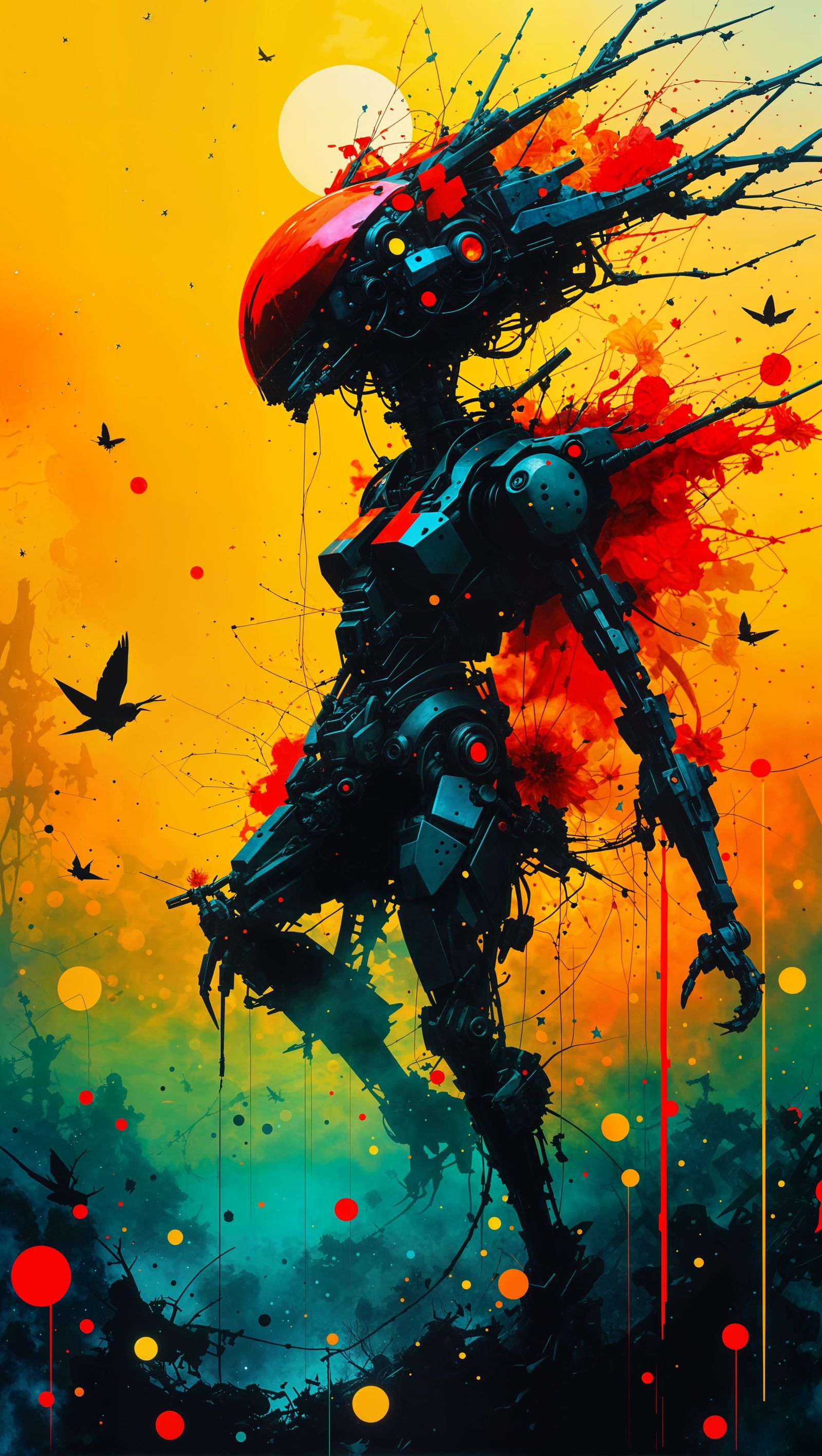 Anime Style Mecha Warrior