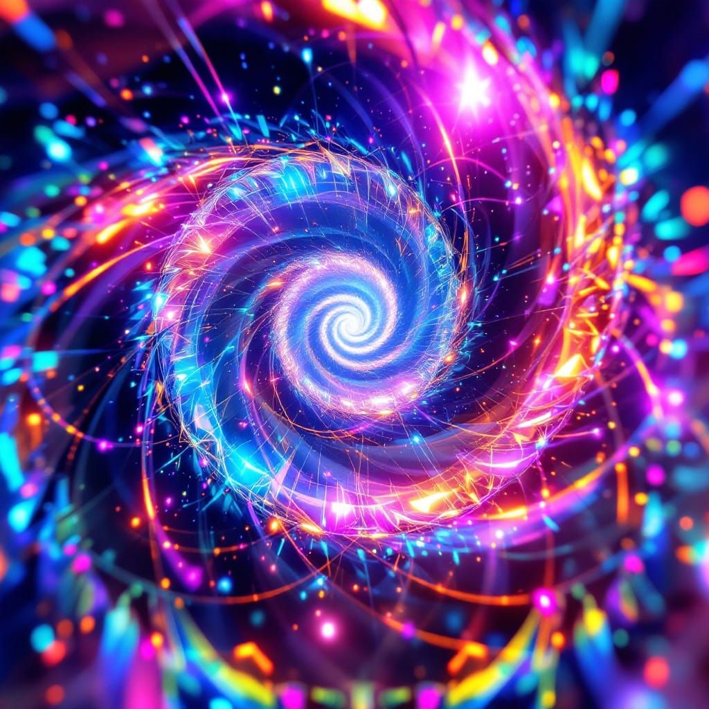 Ethereal Kaleidoscopic Crystals in Cinematic HDR