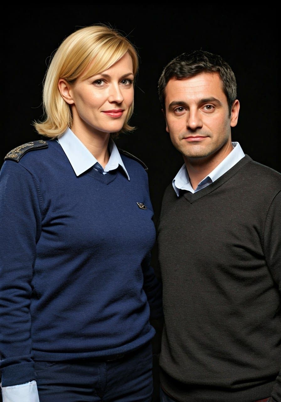 French Policewoman and Suspect in a Hilarious Comedy Film St...