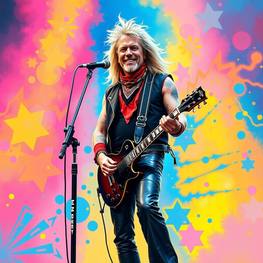 Glam Rocker in Triadic Colors