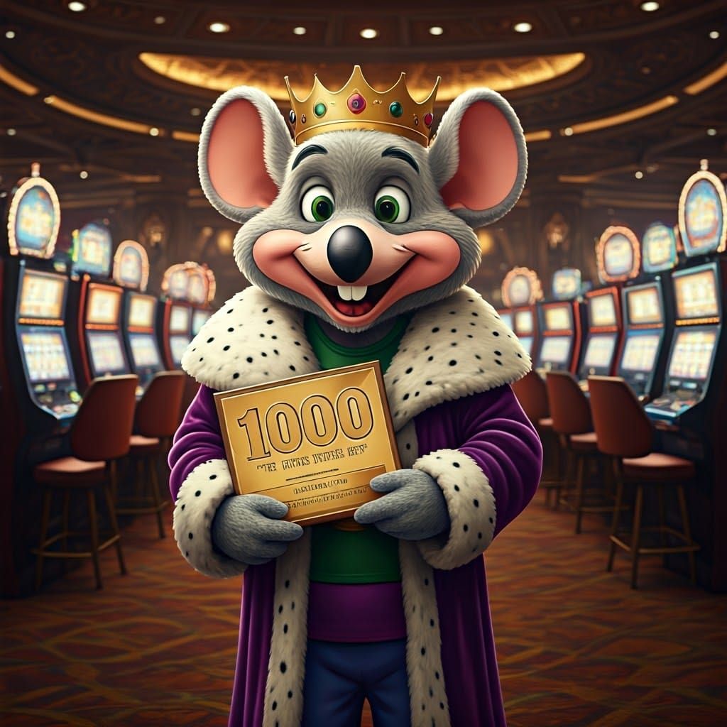 Regal Chuck E. Cheese Celebrates in Opulent Casino