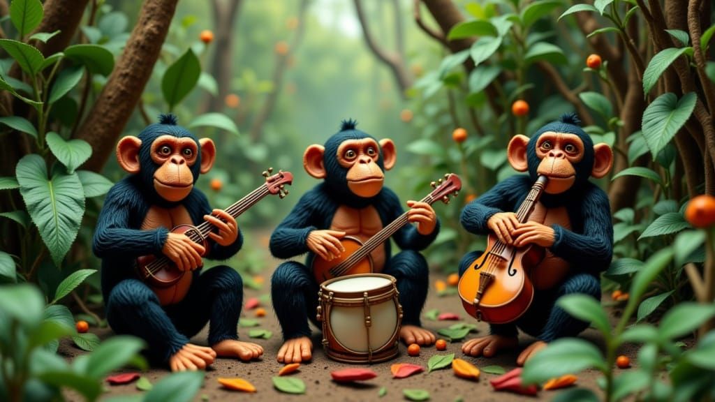 Play that funky music monkey-boys!