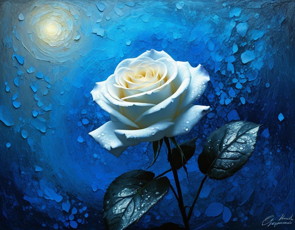 Ethereal Abstract Floral Art in Impressionistic Style