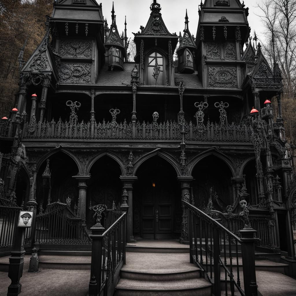 Gothic Theme Park: An AI-Generated Concept