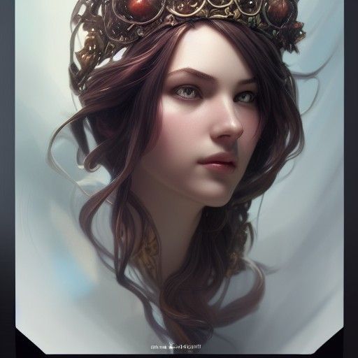 Tangled Crown Portrait in Hyperdetailed Style