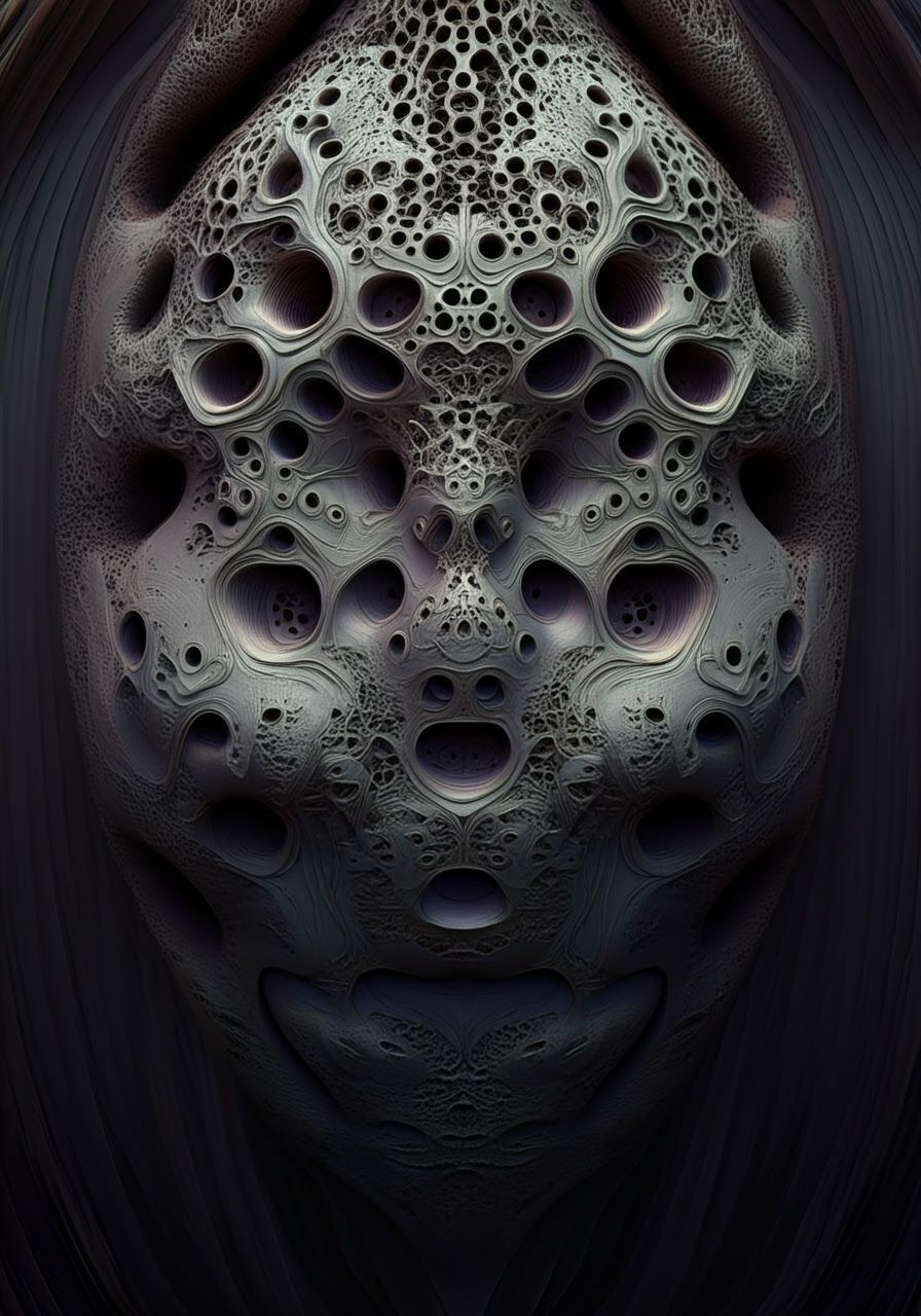 Lost in Art of Hollowness Airbrush Sculptural Rhythm