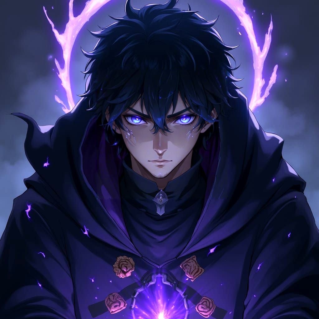 Anime Male Summons Shadow Beasts from Portal