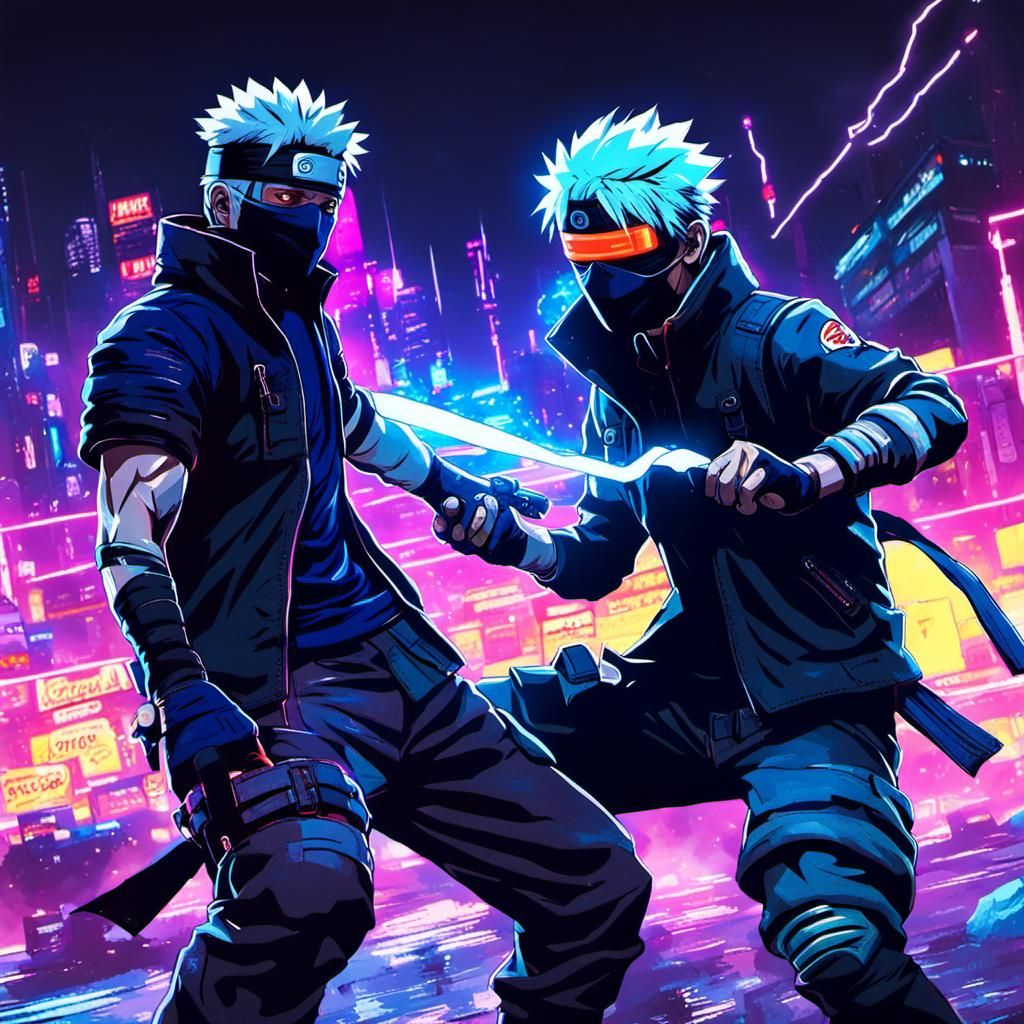 Cyberpunk Battle in a Kamui Dimension