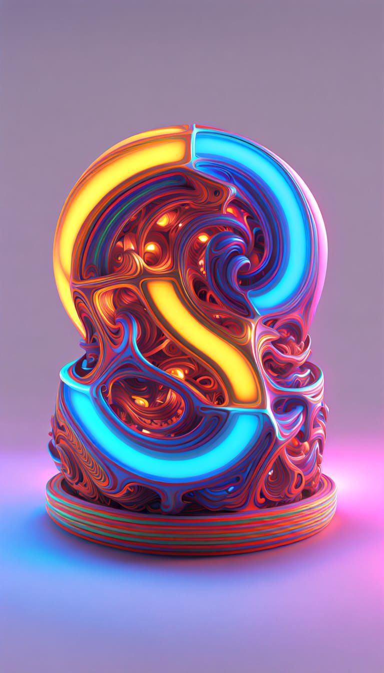 Sensory Delight in 3D Iridescent Color