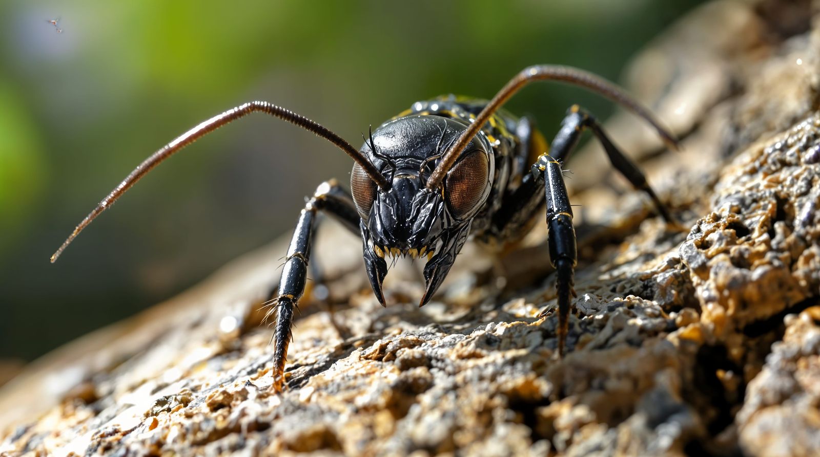 Cybernetic Black Ant in Battle Stance