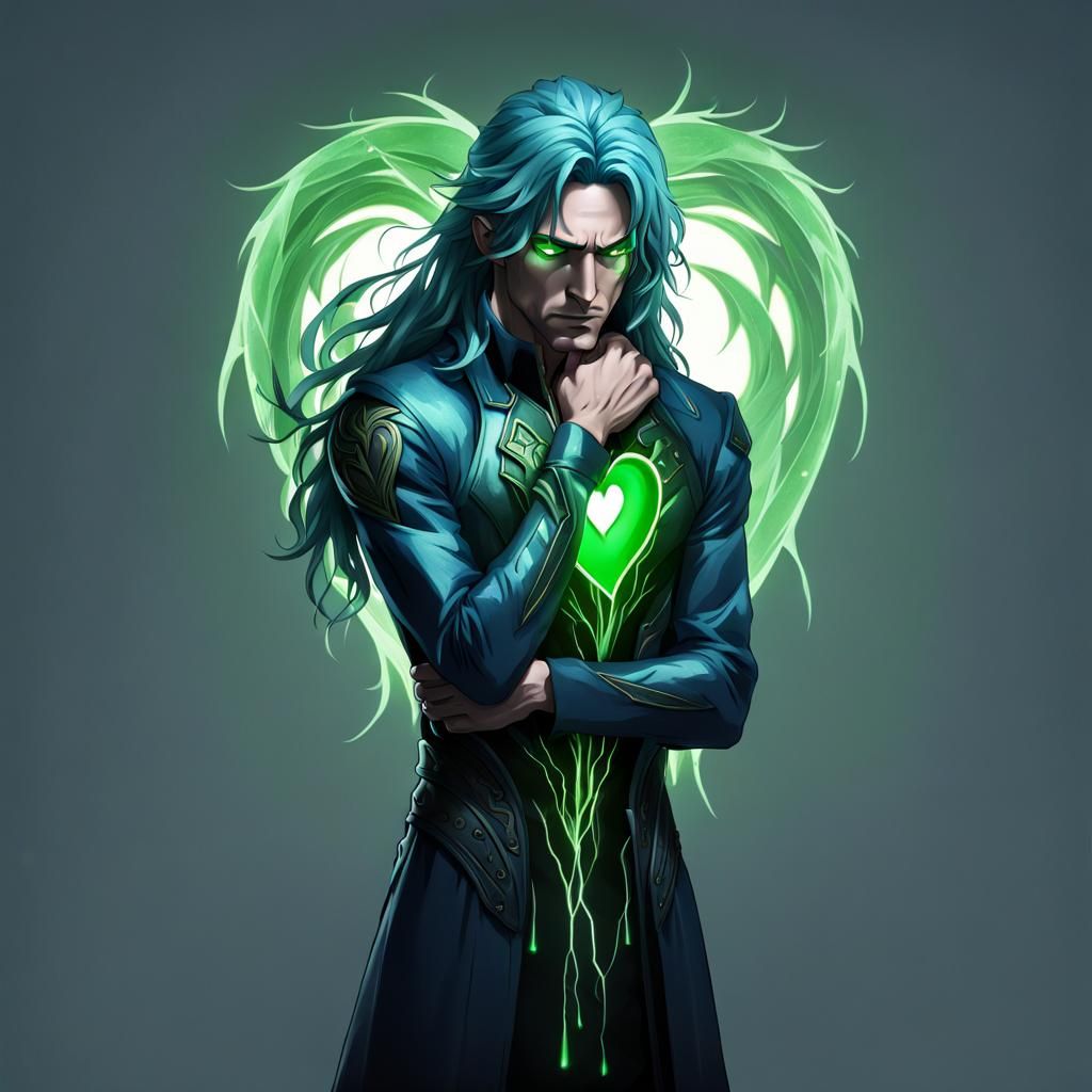 Blue-Haired Man's Heart Implosion