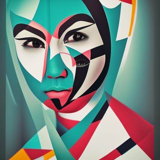 Geisha Portrait in Ambient Light