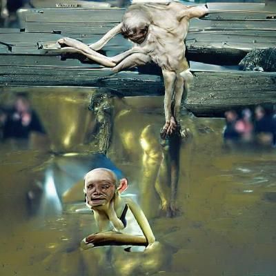 Gollum Died For Your Sins: AI Interpretation