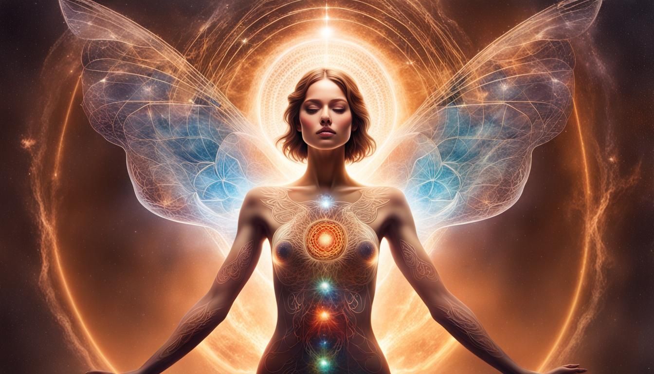 Radiant Angel with Kundalini Energy