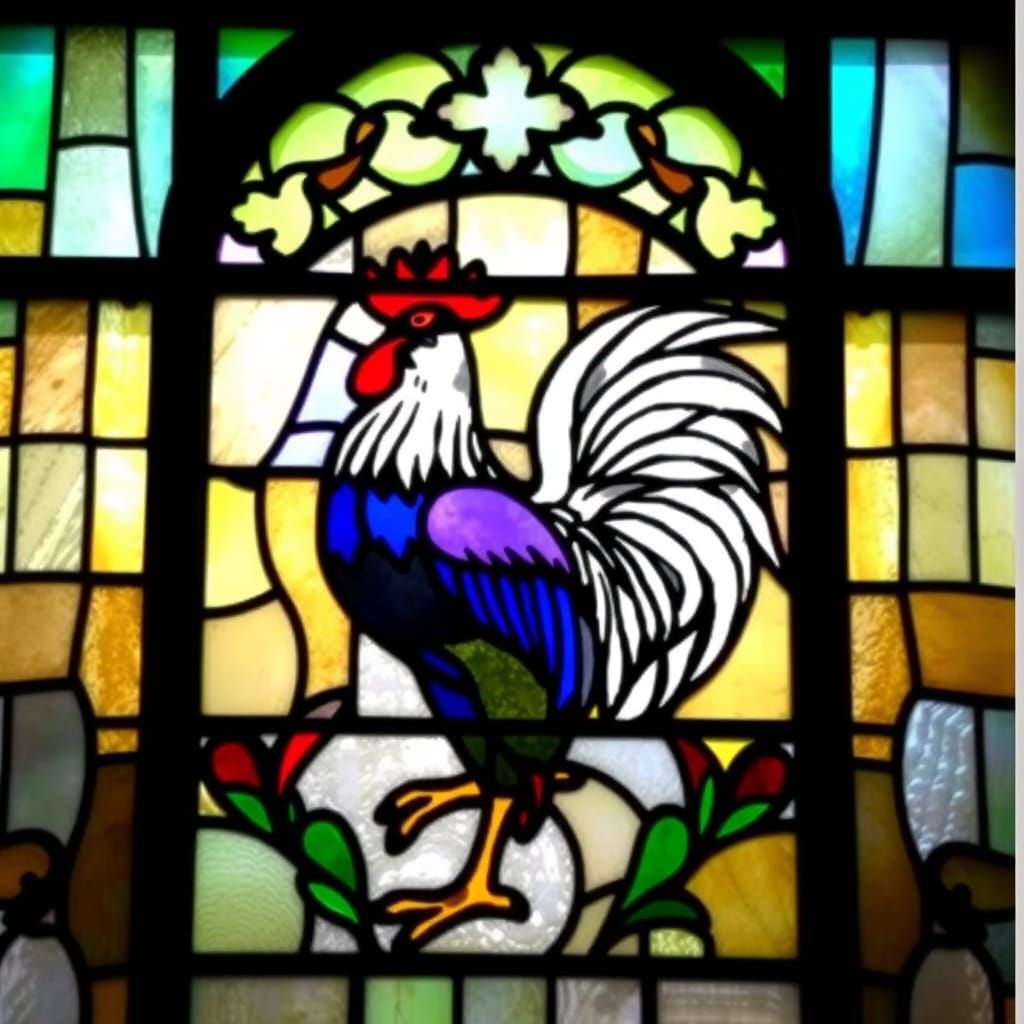 Surreal Stained Glass Church Window Comes Alive at Dawn