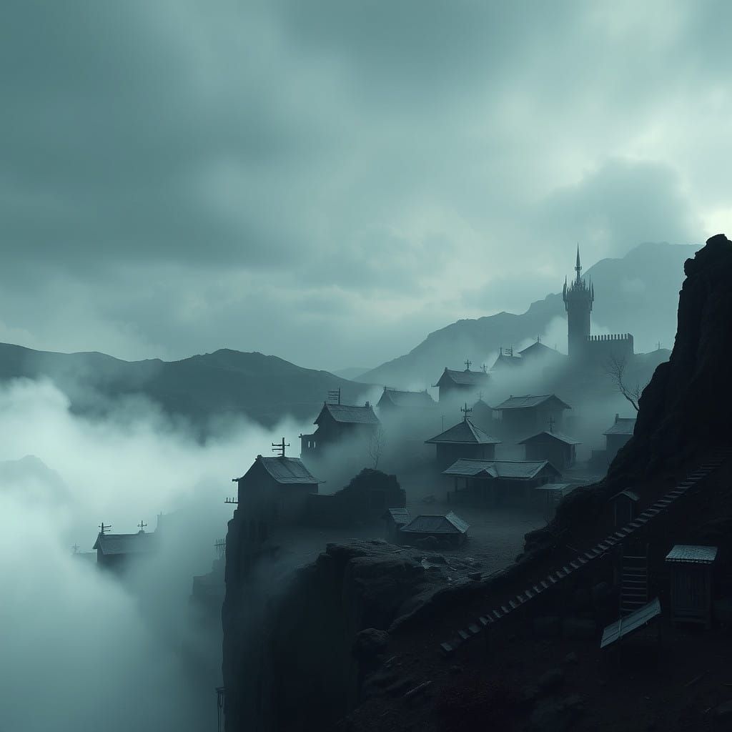 Mysterious Ashland Outpost Amidst Volcanic Ruins